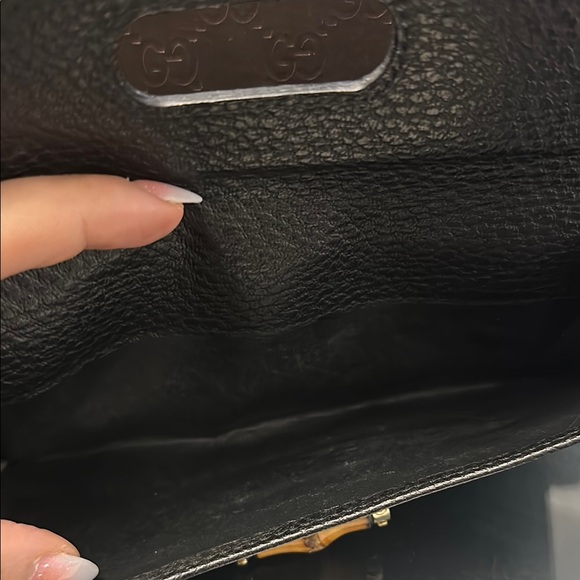 Gucci Brown Leather with Bamboo Turn Lock BiFold Wallet - Picture 6 of 13